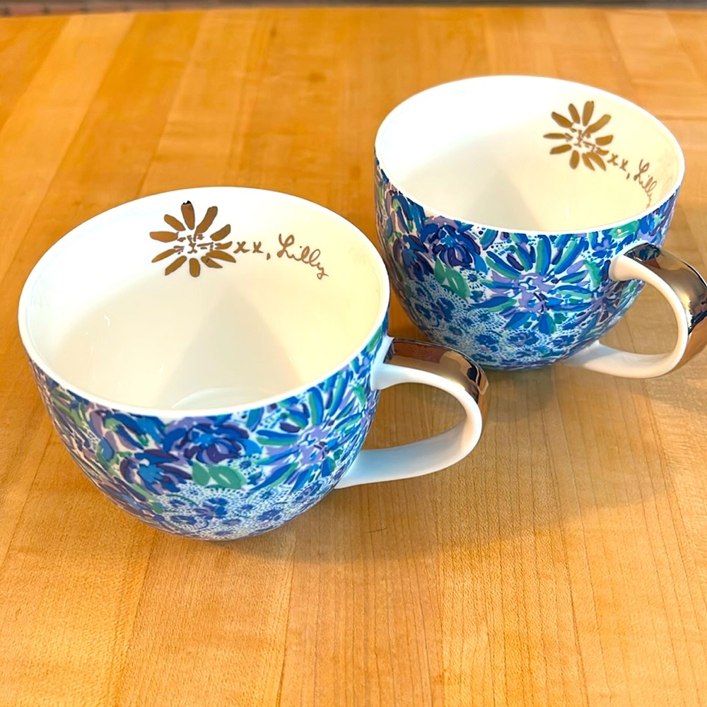 Two Lilly Pulitzer ‘Lion Around’ 12 oz. Ceramic Mugs